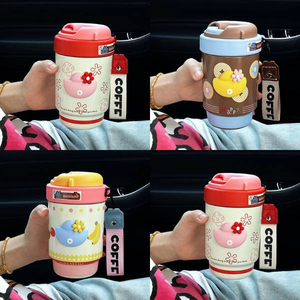 [ Set 2 Cái ] Bình Giữ Nhiệt [ 500ml / Inox 316 / Tráng Gốm ] - 21067