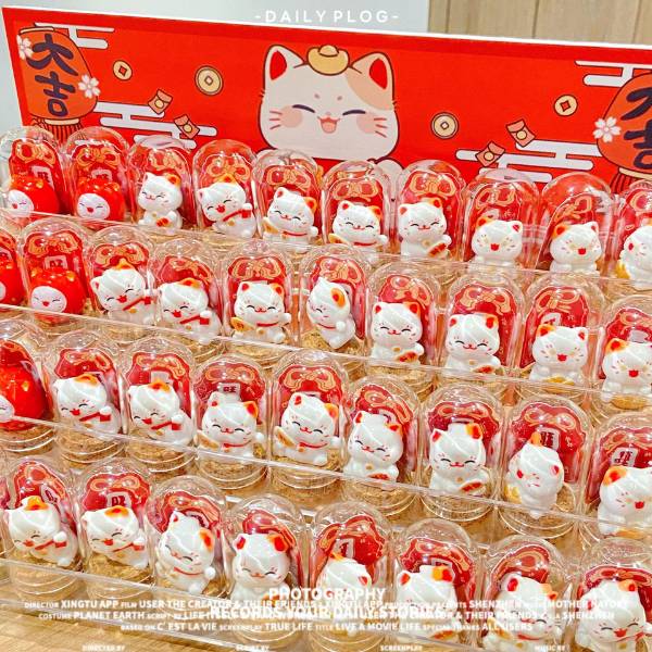 [ Hộp 40 Con ] Mèo Thần Tài May Mắn - 21121