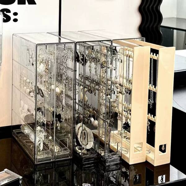 [ Set 2 Cái ] Hộp Đựng Trang Sức [ 25.4*8.5*17.4cm / 24 Móc ] - 21183