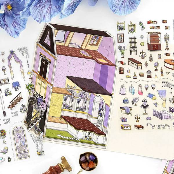 [ Set 12 Túi ] Sticker Trang Trí 3D - 21318