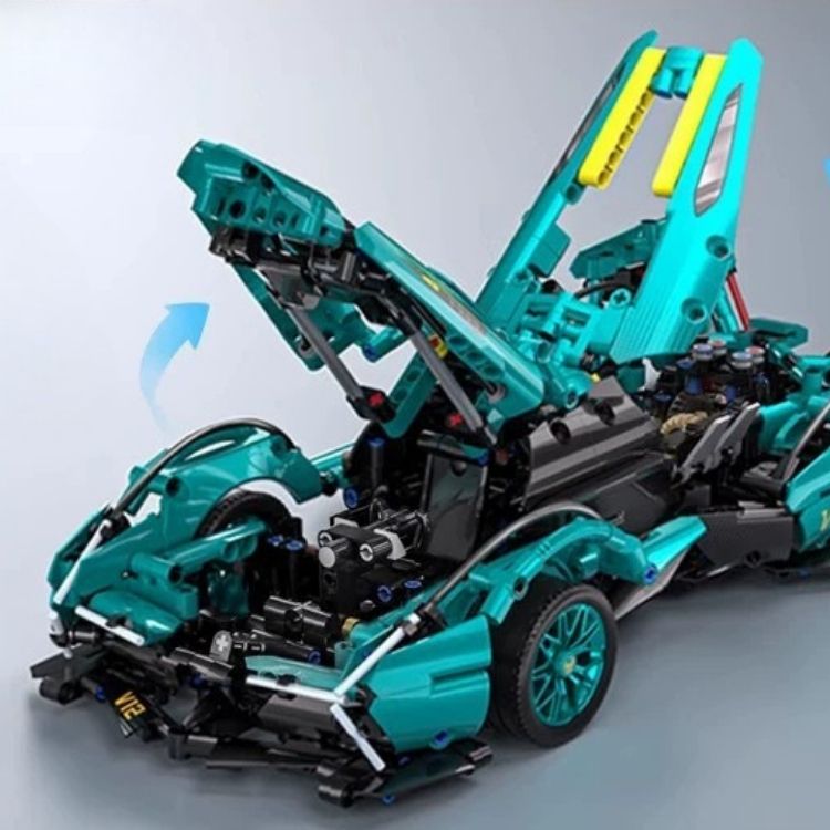Lego Siêu Xe Lamborghini Tiffany Blue V12 [ Size 1:14 / 36cm ] - 21568