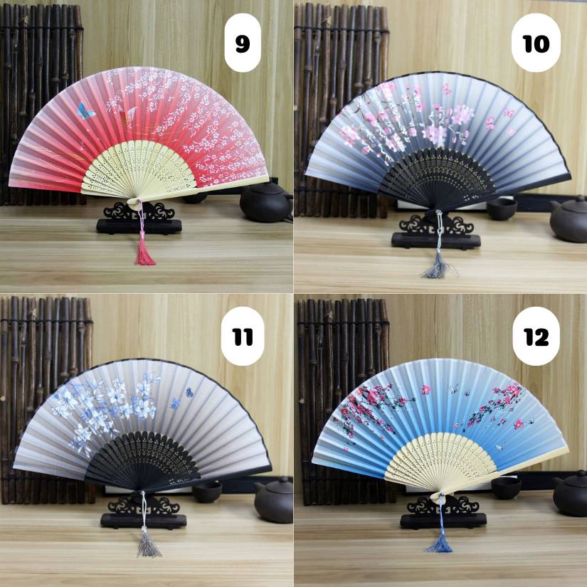 [ Set 10 Cái ] Quạt Xếp Truyền Thống - 21609