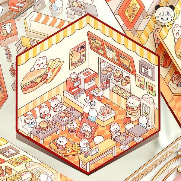 [ Set 12 Túi ] Sticker Trang Trí 3D [ 12.8*17cm ] - R21585