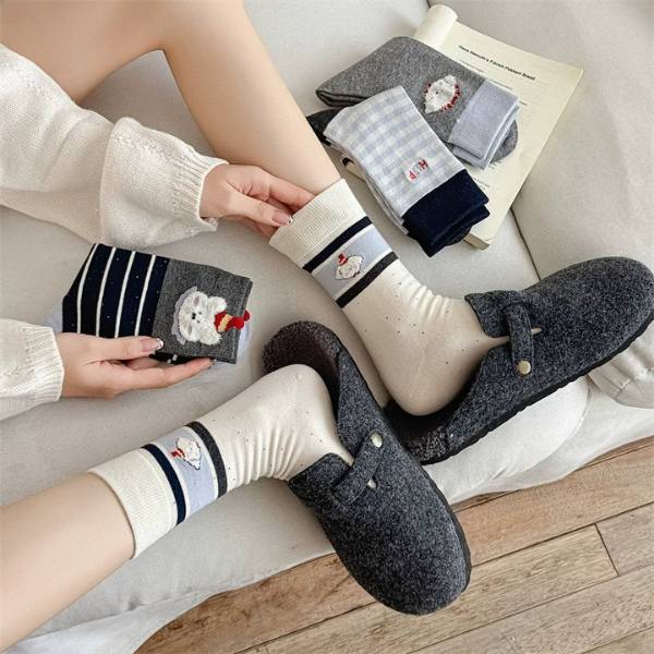 [ Set 12 Đôi ] Vớ [ Cotton ] - 21635