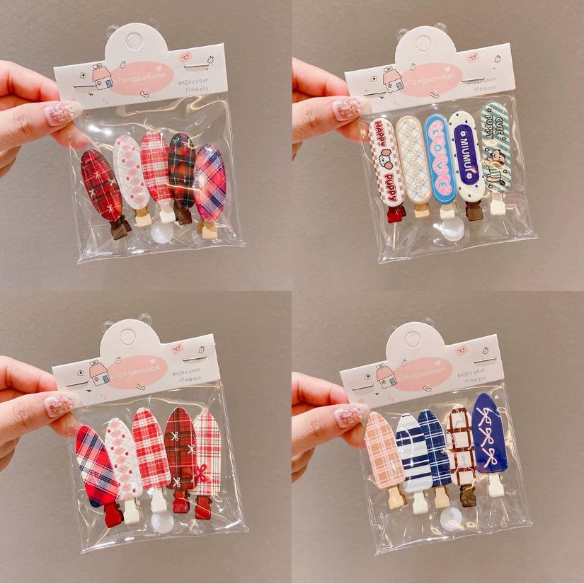 [ Set 12 Bộ ] Kẹp Tóc [ Bộ 5 Cái ] - 22317