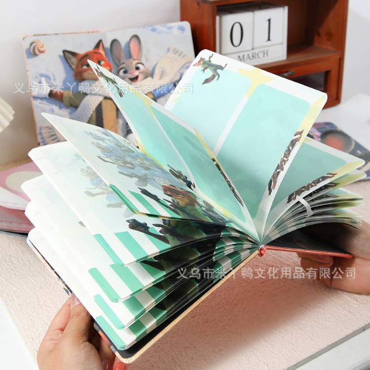 [ Set 4 Quyển ] Sổ Nhật Ký Zootopia [ Giấy Hoạ Tiết ] - 22468