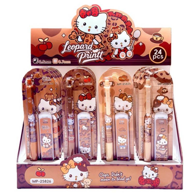 [ Hộp 24 Cây ] Bút Chì Bấm Hello Kitty [ Kèm Ngòi ] - 22467