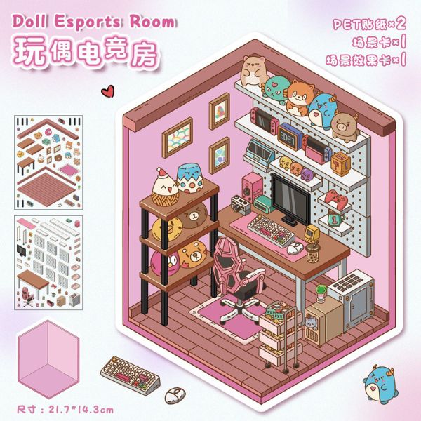 [ Set 20 Bộ ] Sticker Trang Trí 3D [ 21 x 14cm ] - 922802