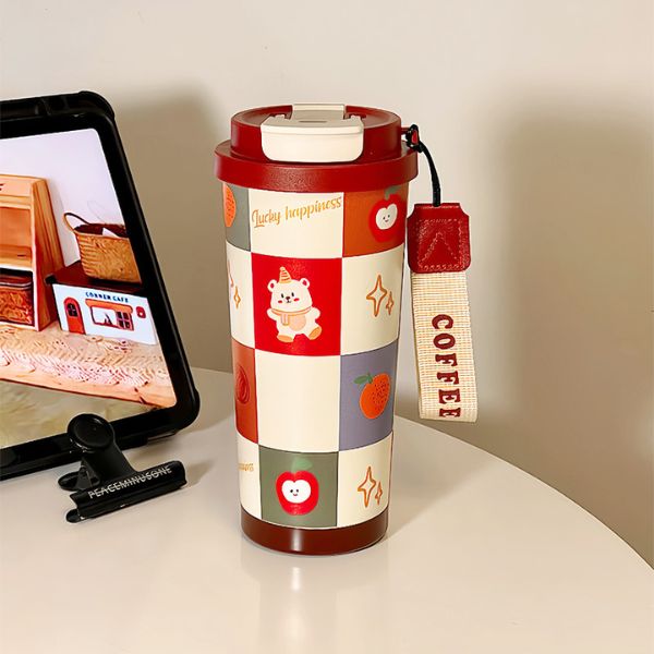 [ Set 2 Cái ] Bình Giữ Nhiệt [ 500ml - Inox 316 - Kèm Dây Coffee ] - 922970