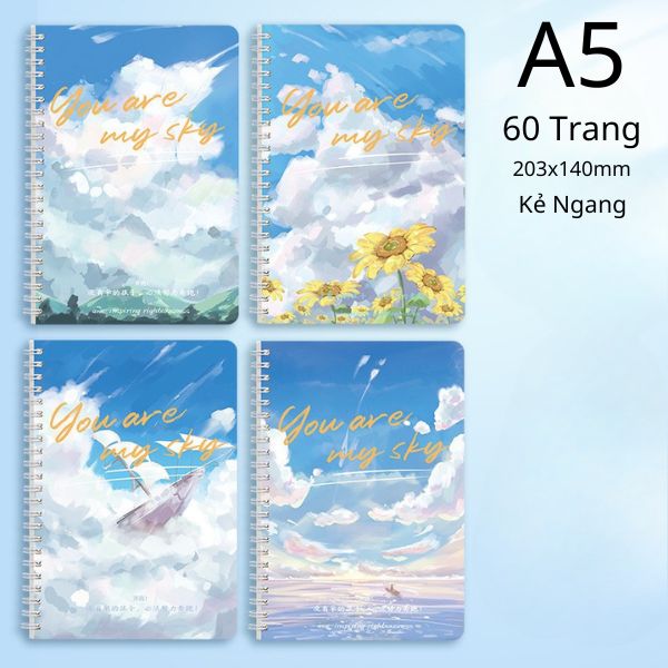 [ Set 20 Quyển ] Sổ Lò Xo [ A5 - Kẻ Ngang - 120 Trang ] - 932430
