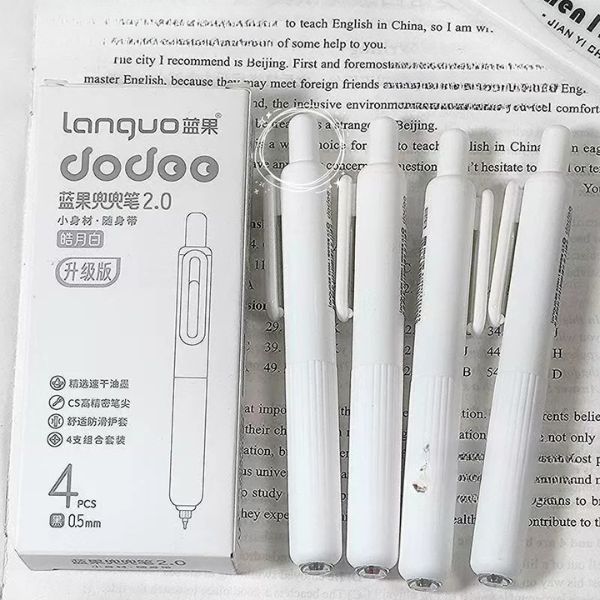 [ Set 10 Hộp ] Bút Bi Gel Doudou 2.0 [ 0.5mm - Đen - 1 Hộp 4 Cây ] - 95856