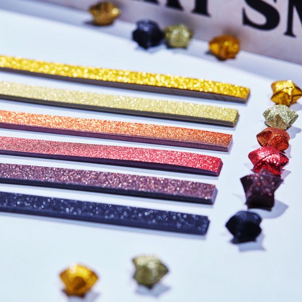 [ Set 30 Xấp ] Giấy Gấp Sao Kim Tuyến [ 24CM - 100 Tờ ] - 20579