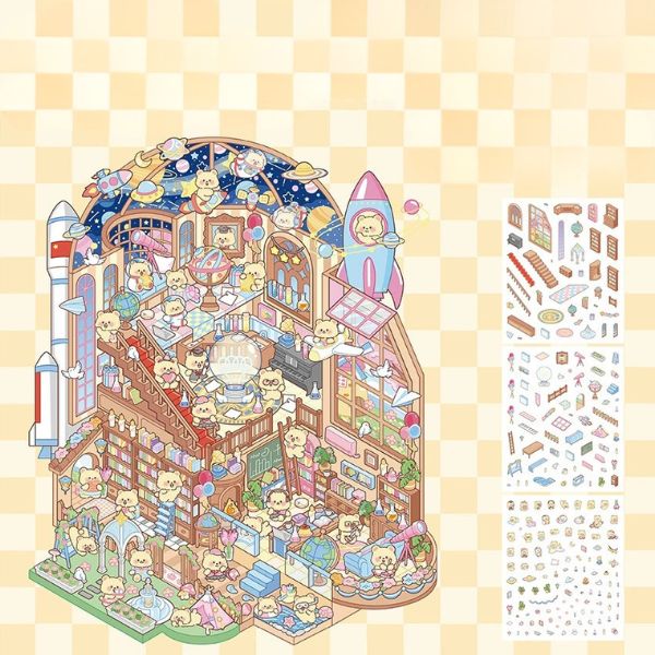 [ Set 12 Túi ] Sticker Trang Trí 3D [ 18.5*23cm ] - 96227