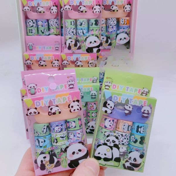 [ Hộp 36 Box ] Washi Tape + Đồ Kéo STITCK [ 1 Box 9 Cuộn ] - 96596