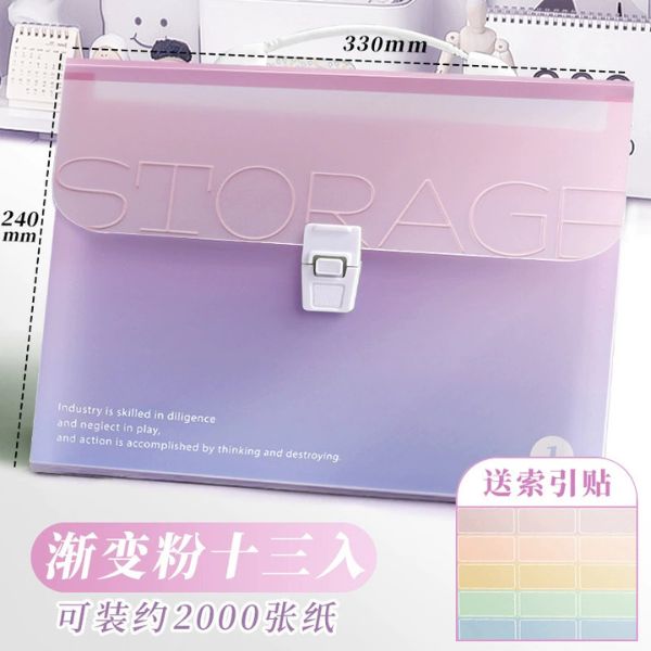[ Set 4 Túi ] Đựng Hồ Sơ Dung Tích Lớn[ A4 - 13 Ngăn ] - 96765
