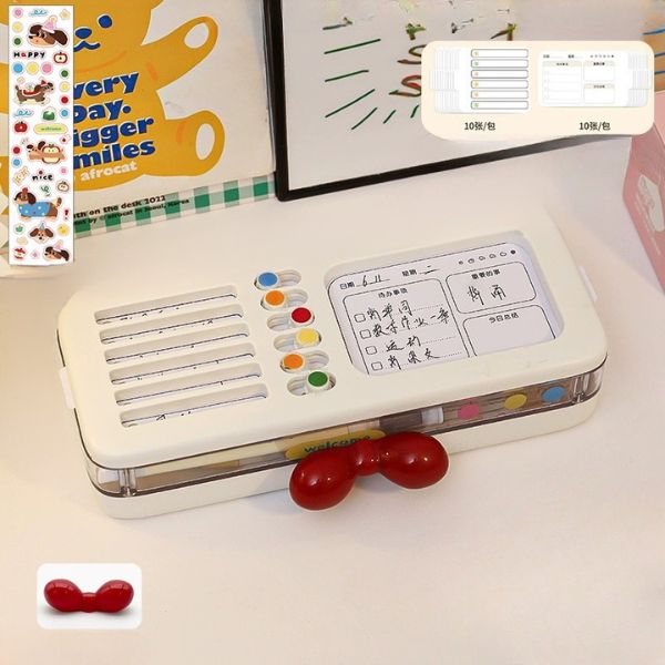 [ Set 2 Cái ] Hộp Đựng Bút + Quản Lý Kế Hoạch - 16188