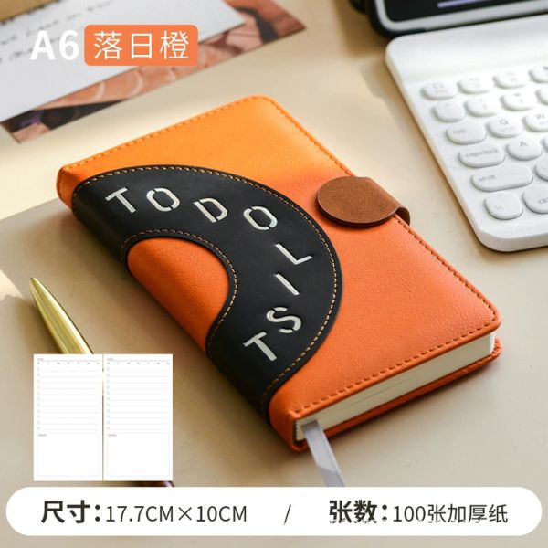 [ Set 4 Quyển ] Sổ Tay Kế Hoạch [ A6 - Bìa Da - Giấy 100G ] - 16323