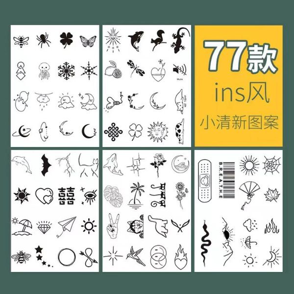 [ Set 50 Tấm ] Hình Xăm - 16398
