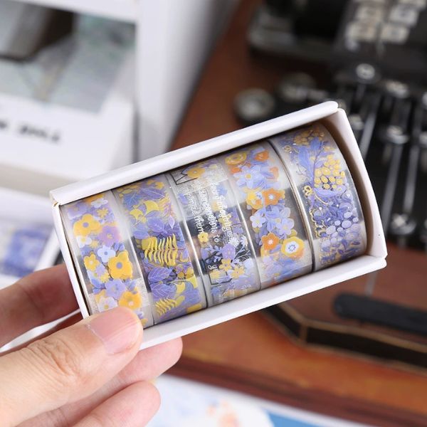 [ Set 6 Hộp ] Washi Tape [ Hộp 5 Cuộn ] - 16704