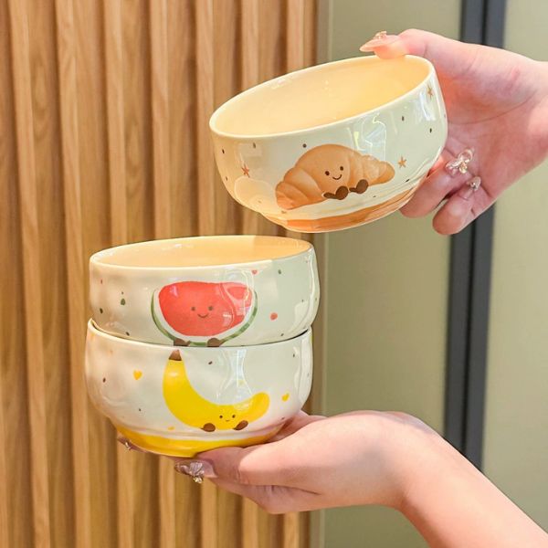 [ Set 4 Bộ ] Chén Cơm [ 4,65 inch ] + Thìa - 17896
