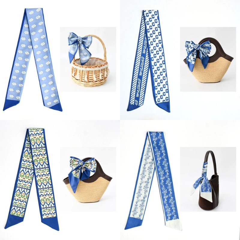 [ Set 20 Cái ] Khăn Lụa Dài Hàn Quốc [ 88*6cm ] - 18111