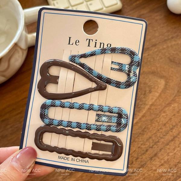 [ Set 10 Vỉ ] Kẹp Tóc [ Vỉ 4 Cái ] - 19821