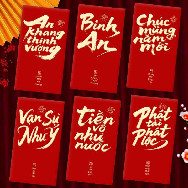 [ Set 10 Xấp ] Lì Xì Lấp Lánh [ Xấp 6 Cái ] - 20615