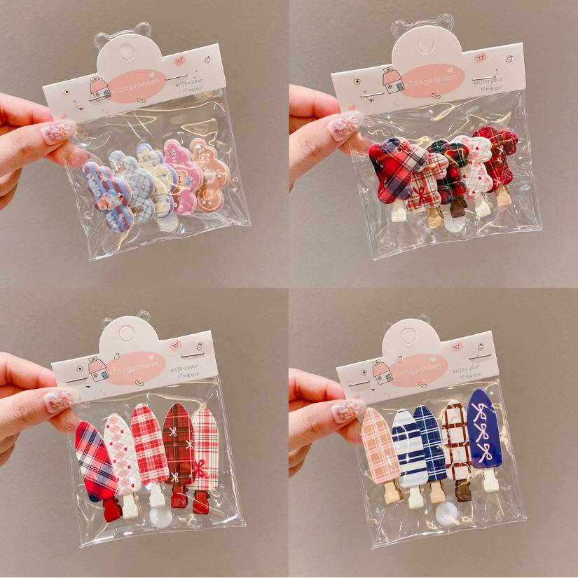 [ Set 12 Bộ ] Kẹp Tóc [ Bộ 5 Cái ] - 22317