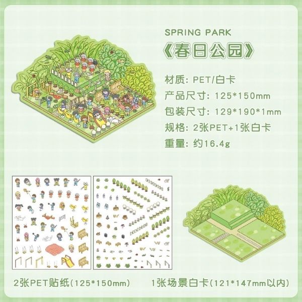 [ Set 50 Túi ] Sticker Trang Trí 3D / Hơn 50 Mẫu [ 13*19cm ] - 18516