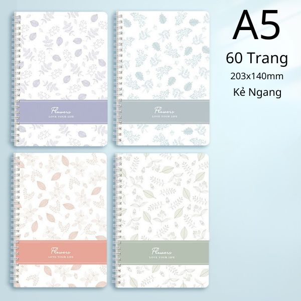 [ Set 20 Quyển ] Sổ Lò Xo [ A5 - Kẻ Ngang - 120 Trang ] - 932431