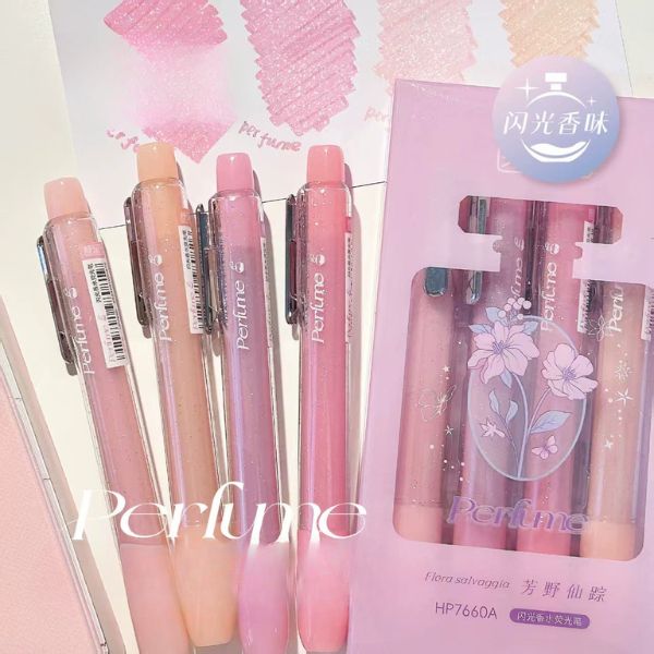 [ Set 6 Hộp ] Bút Dạ Quang Nước Hoa [ 1 Hộp 4 Cây ] - 95863