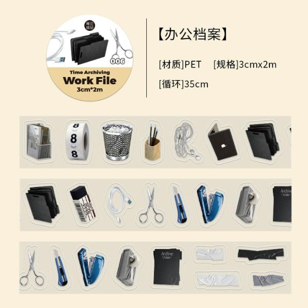 [ Set 12 Cuộn ] Washi [ 3cm*2m ] - 95966
