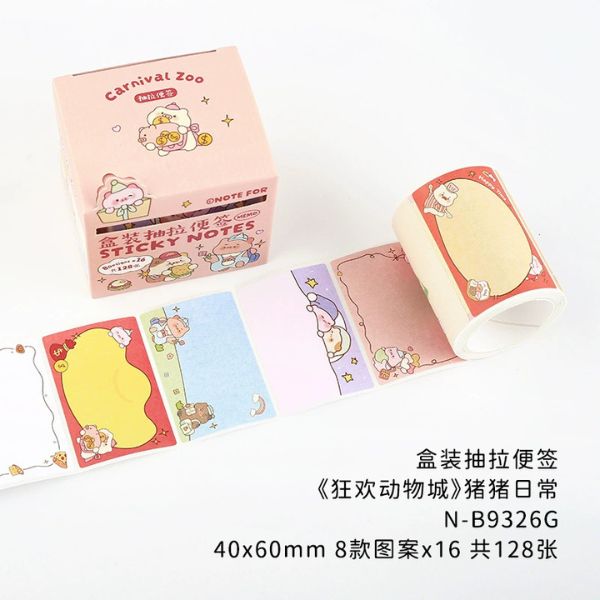 [ Set 4 Hộp ] Giấy Note Cuộn [ 128 Tem ] - 16705