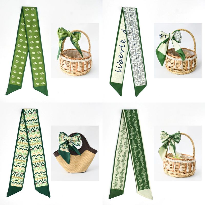 [ Set 20 Cái ] Khăn Lụa Dài Hàn Quốc [ 88*6cm ] - 18111