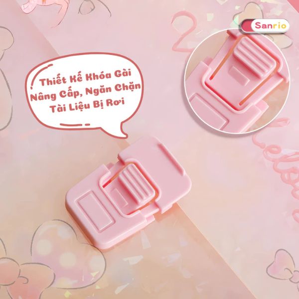 [ Set 3 Tập ] Cặp Hồ Sơ Sanrio [ 12 Ngăn / 33*23.5*38cm ] - 19188