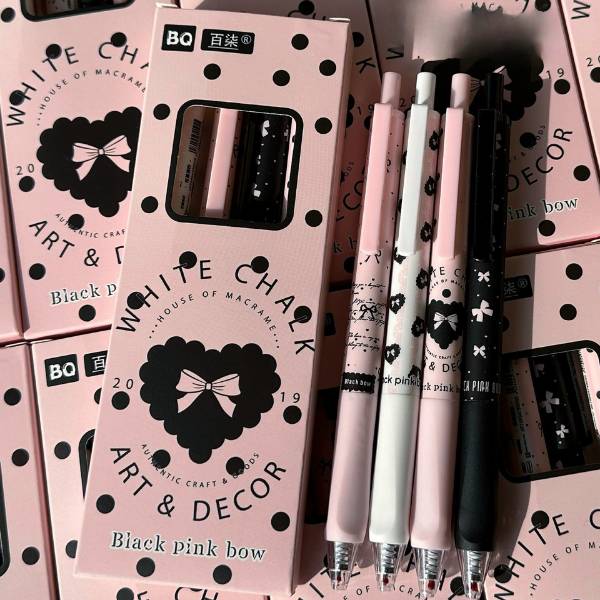 [ Set 5 Hộp ] Bút Bi [ 0.5mm / Đen / Hộp 4 Cây ] - 20067