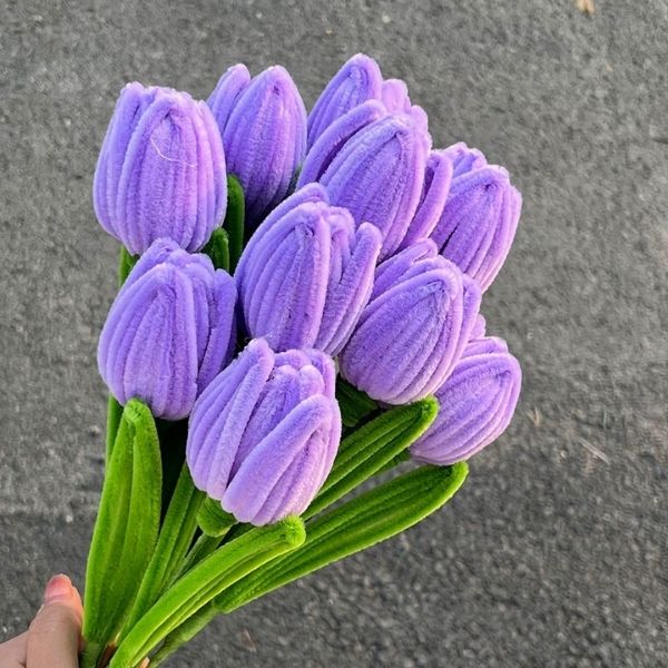 [ Set 20 Nhánh ] Hoa Tulip Kẽm Nhung - 18188