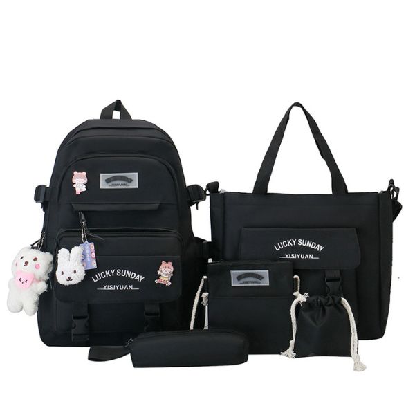 [ Set 2 Bộ ] Balo 5 Món [ 42*13*30cm -1 Bộ 5 Món ] - 935297