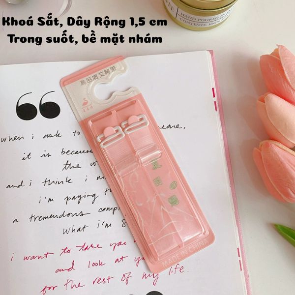 [ Set 12 Vỉ ] Dây Áo Trong Suốt Chống Trượt - 95840