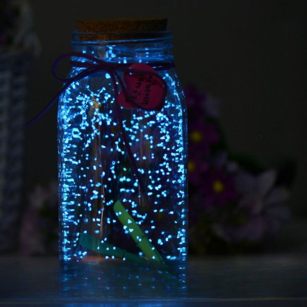 [ Set 10 Cái ] Bình Đựng Sao Dạ Quang [ Giao Nhiều Màu -  Chỉ Bình Và Nắp ] - 96143