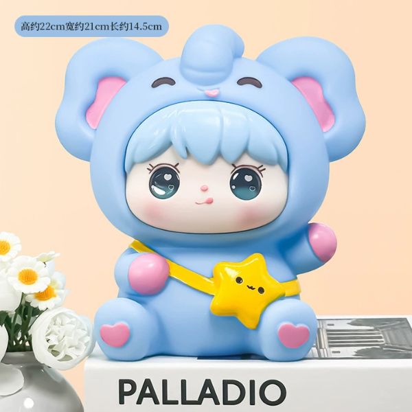 [ Set 2 Cái ] Hộp Đựng Tiền Tiết Kiệm [ 	17*15*24cm - 	15*13*19cm ] - 17084