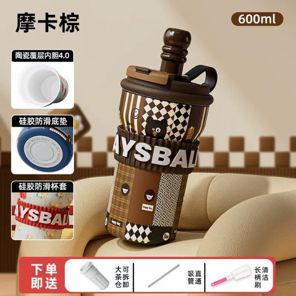 [ Set 2 Cái ] Bình Giữ Nhiệt [ Inox 316 - Lòng Gốm - 700ml ] - 17537