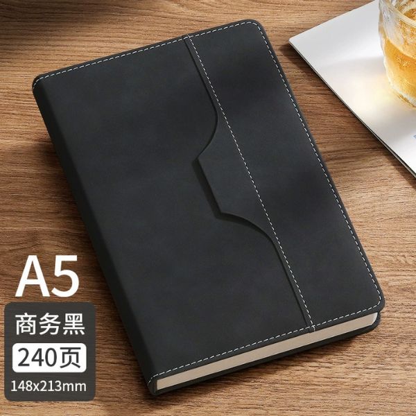 [ Set 2 Quyển ] Sổ Bìa Da Có Ngăn Đựng Bút [ A5 - 240 Trang ] - 18120