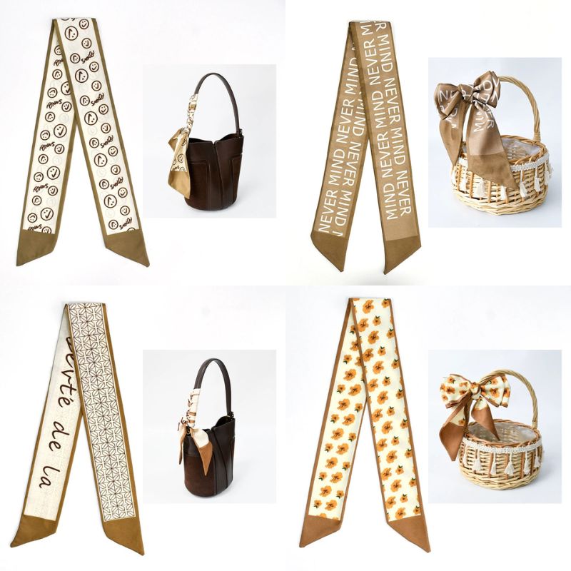 [ Set 20 Cái ] Khăn Lụa Dài Hàn Quốc [ 88*6cm ] - 18111