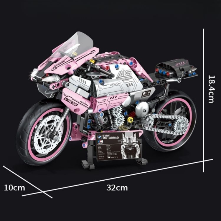 Lego Siêu Xe BMW S1000RR Pink [ Size 1:14 / 32cm ] - 21582