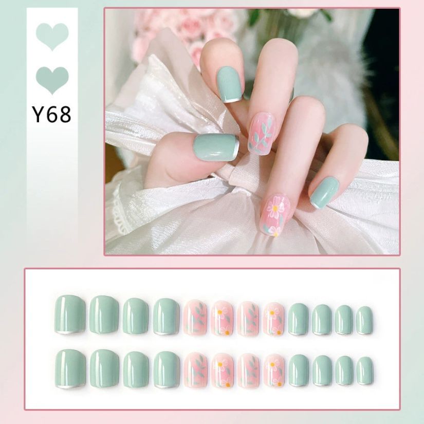 [ Set 10 Hộp ] Nail [ 24 PCS + Keo Thạch ] - 21946