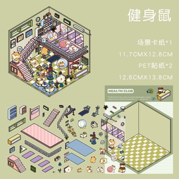 [ Set 10 Túi ] Sticker Trang Trí 3D [ 36 Mẫu ] - 935193