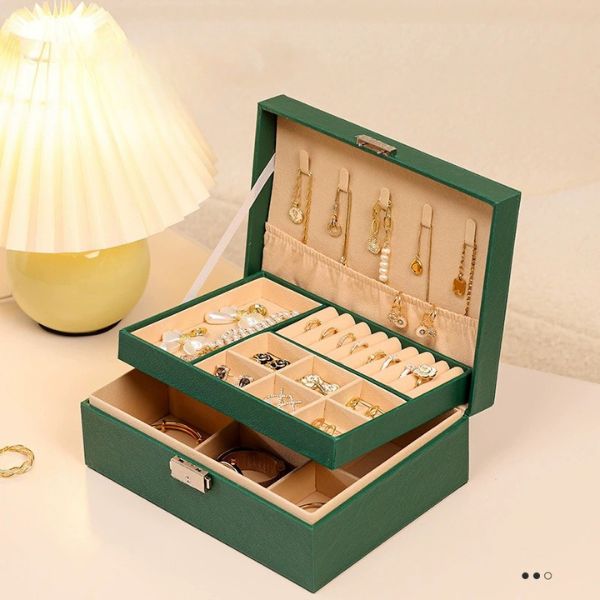 [ Set 2 Cái ] Hộp Đựng Trang Sức [ 21*17*8.5cm ] - 935484