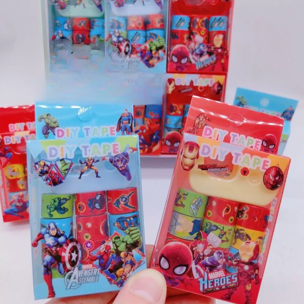 [ Hộp 36 Box ] Washi Tape + Đồ Kéo STITCK [ 1 Box 9 Cuộn ] - 96596