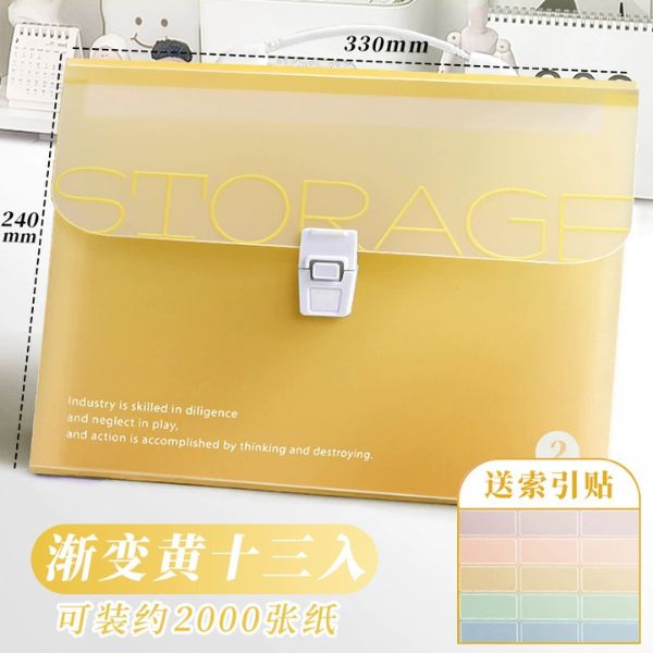 [ Set 4 Túi ] Đựng Hồ Sơ Dung Tích Lớn[ A4 - 13 Ngăn ] - 96765